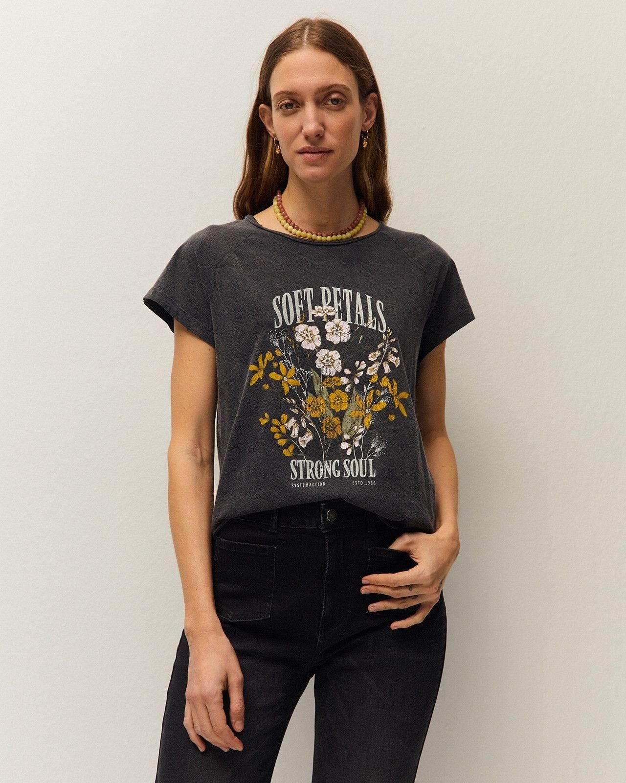 Camiseta print flor