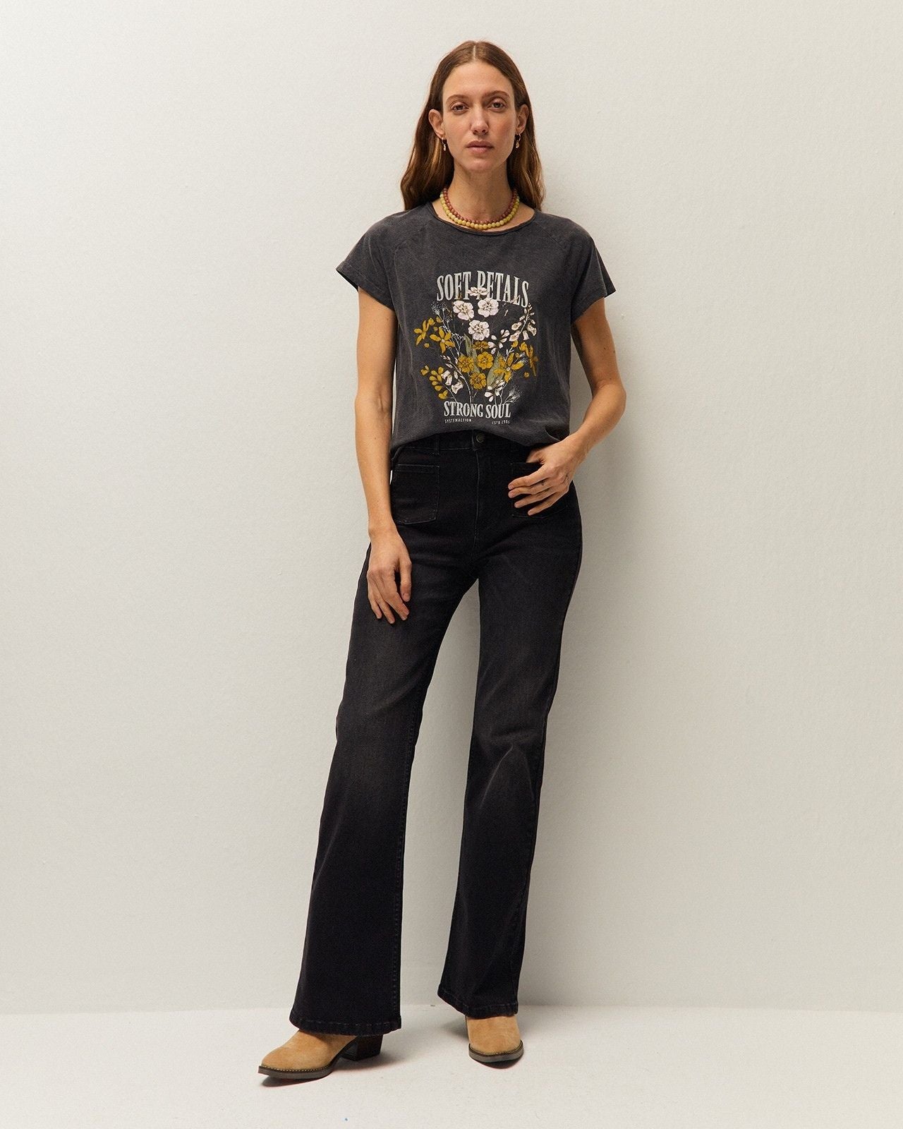 Camiseta print flor