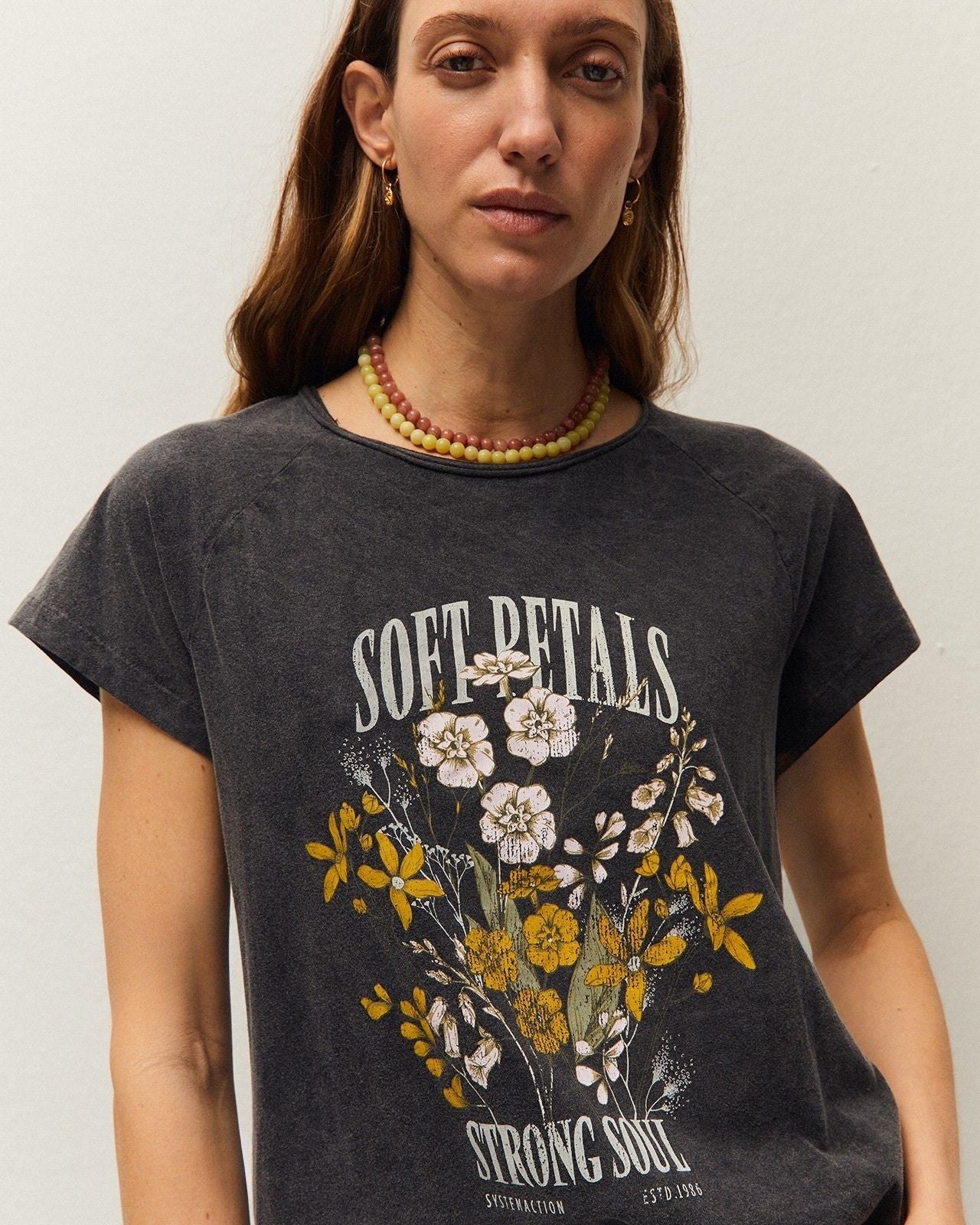 Camiseta print flor