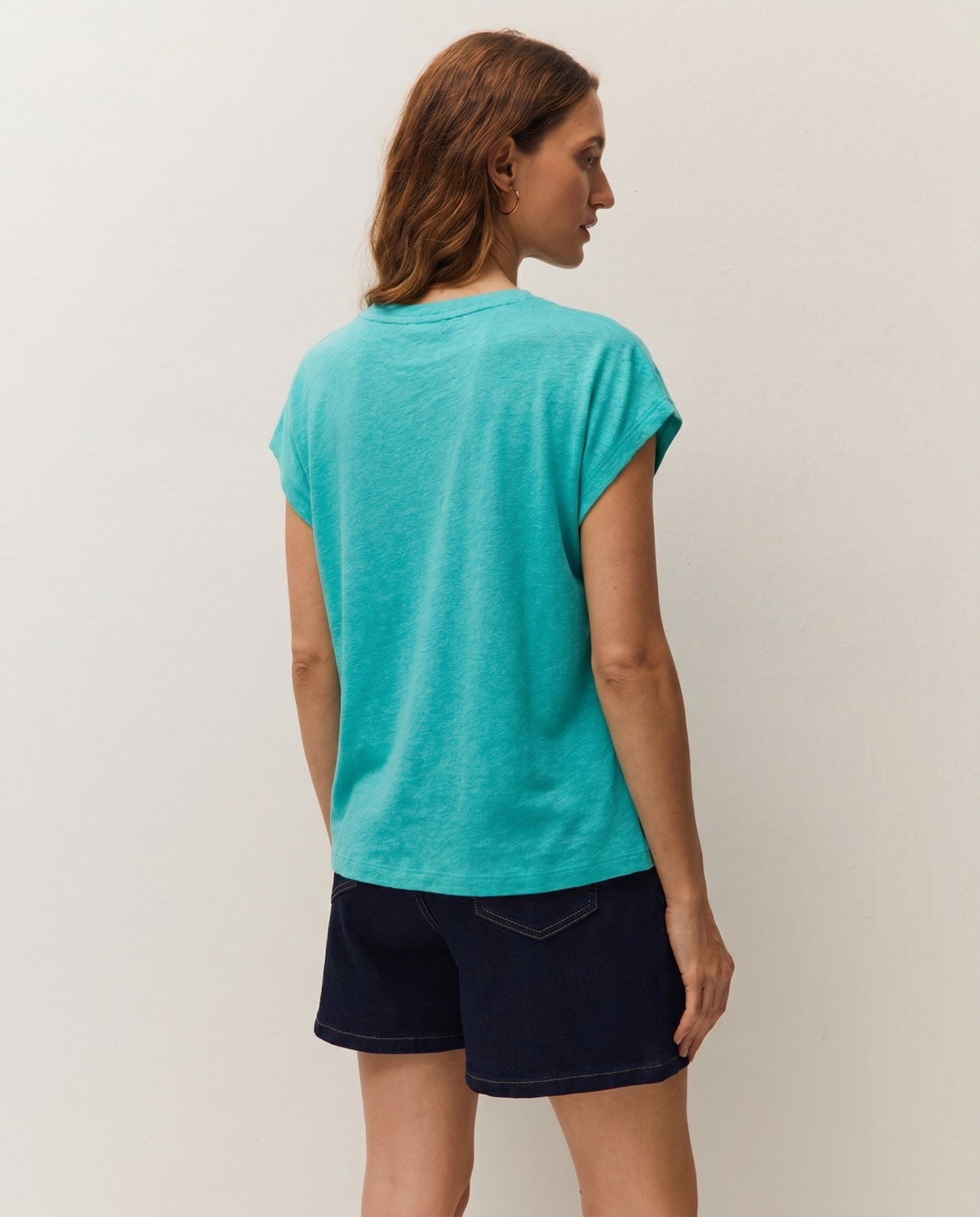 Camiseta lino  manga corta