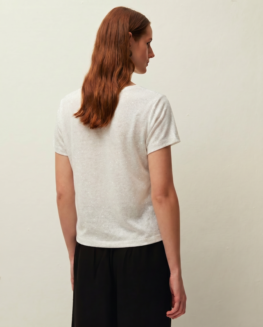 Camiseta lino con foil