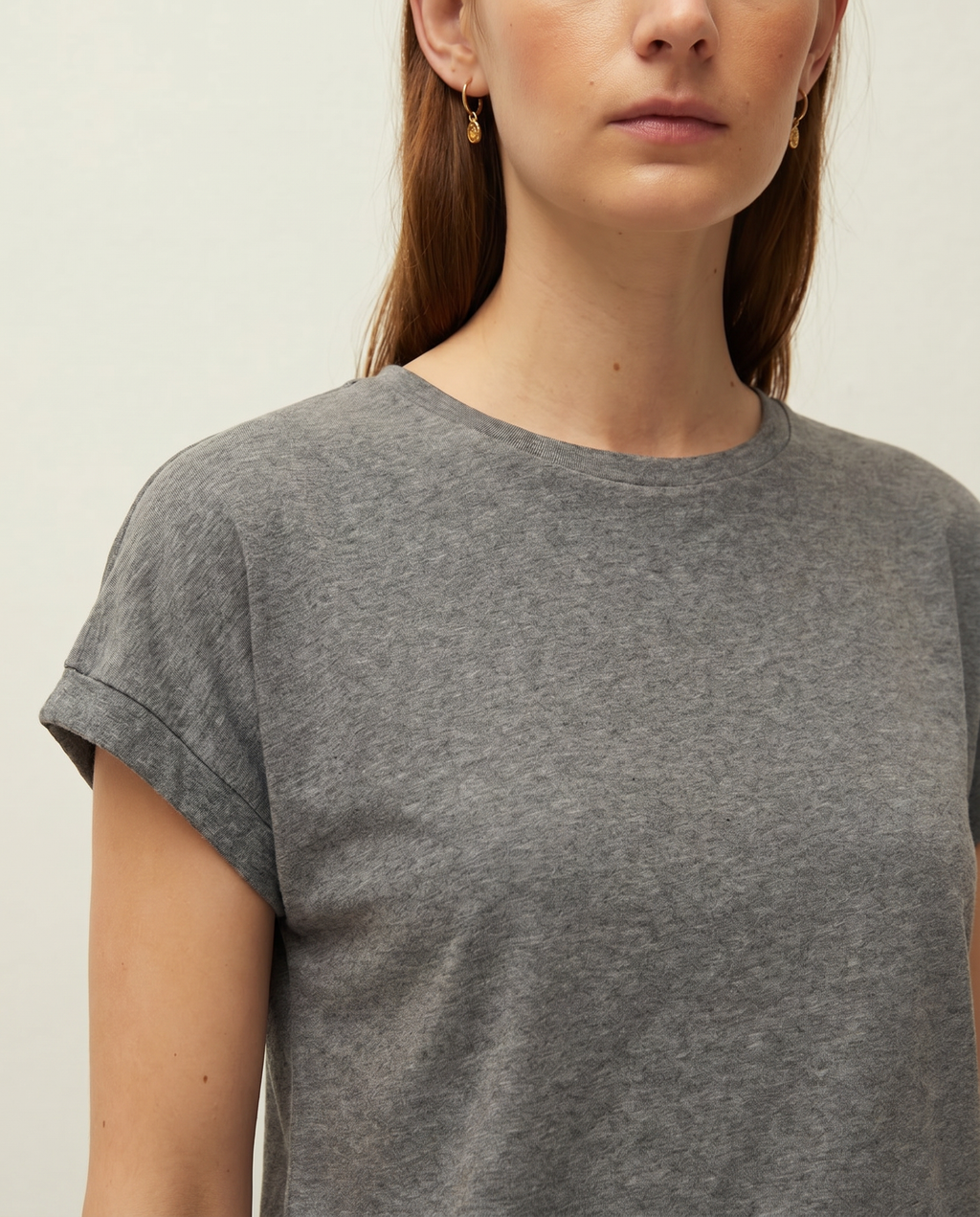 Camiseta cuello redondo manga corta