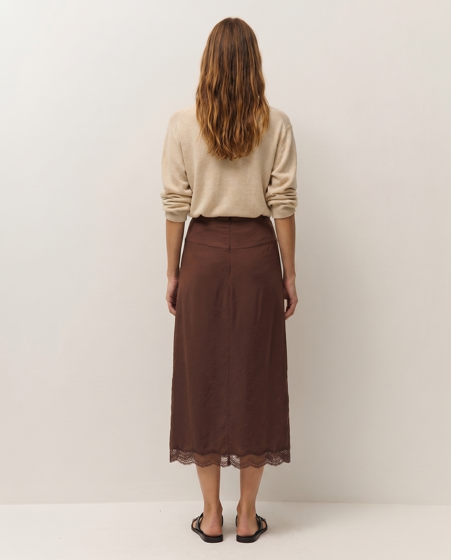 Falda midi lace