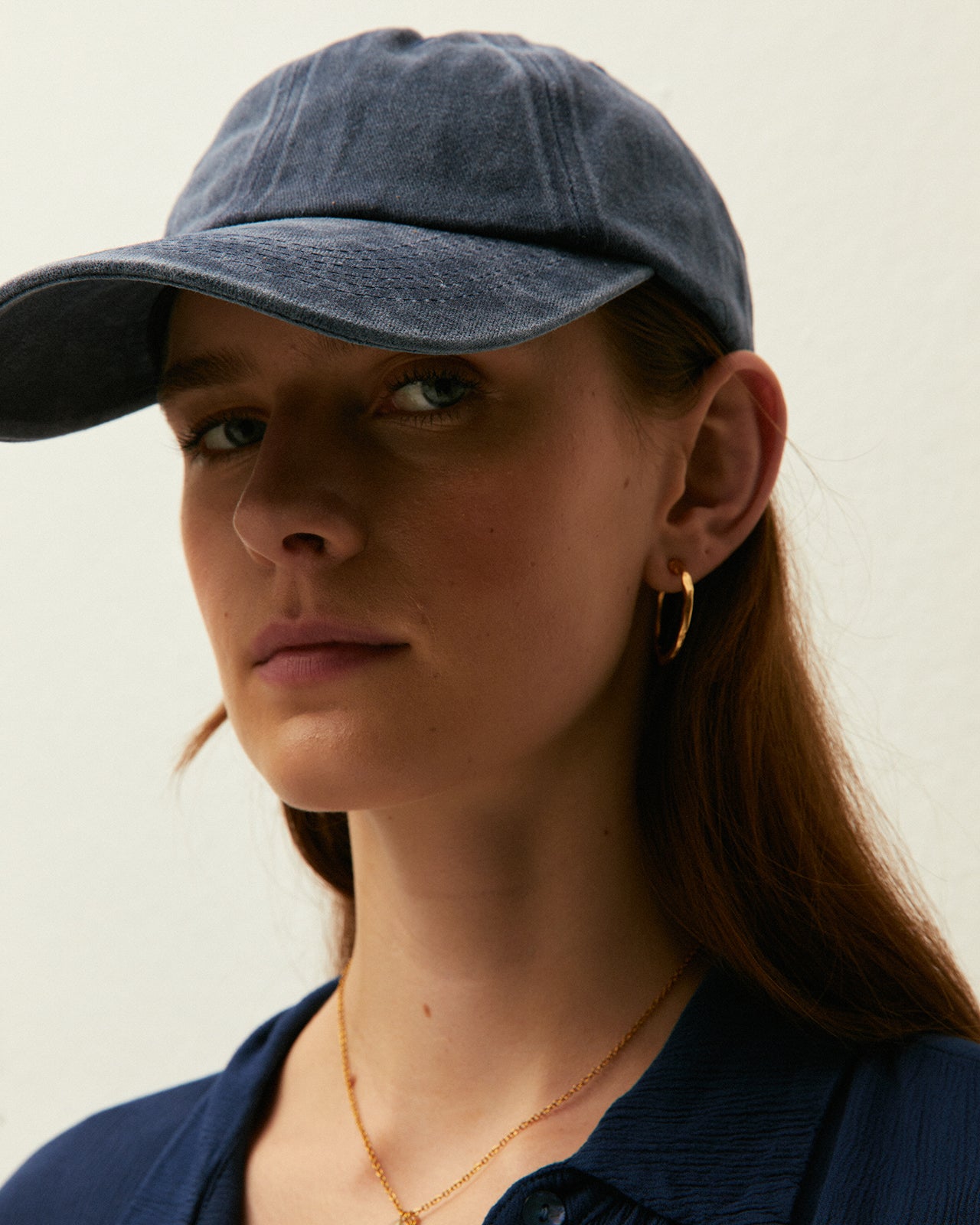 Casquette à effet teinture vieillie