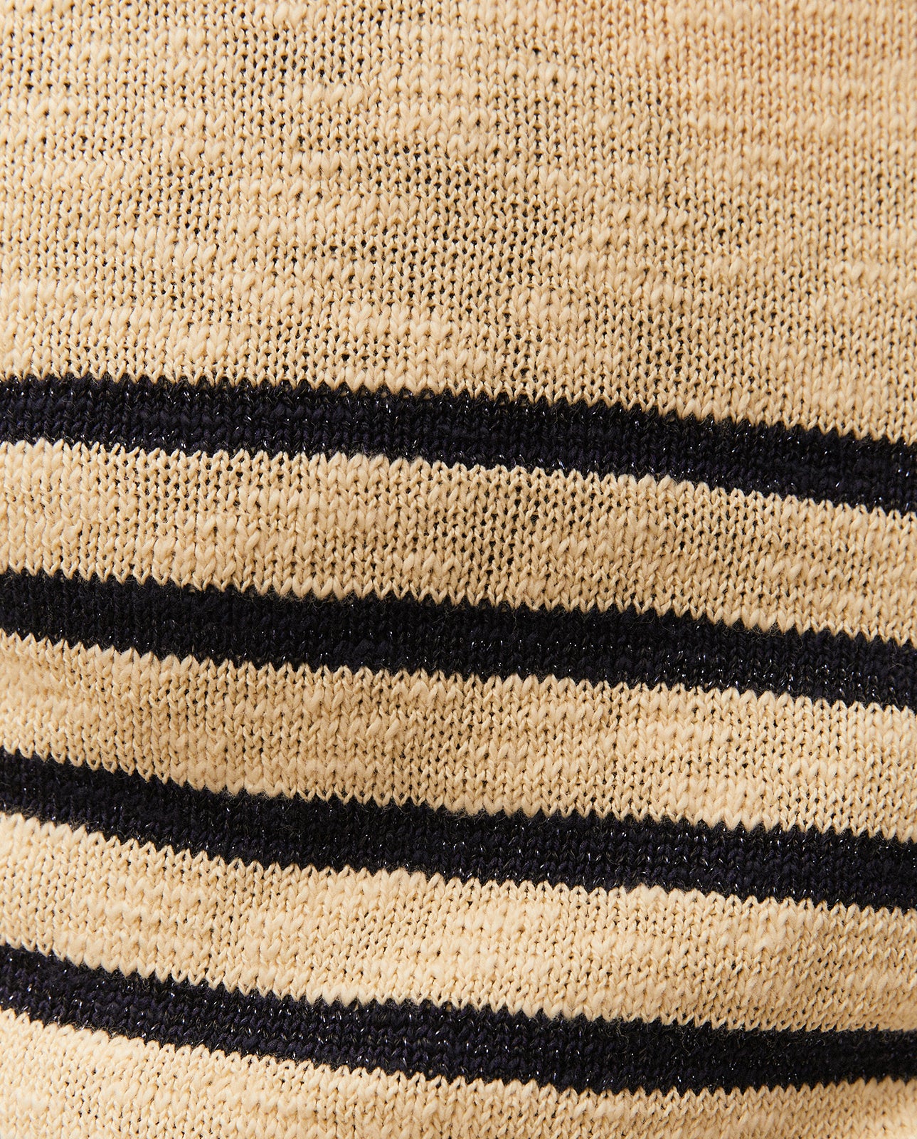 Striped sweater with lurex