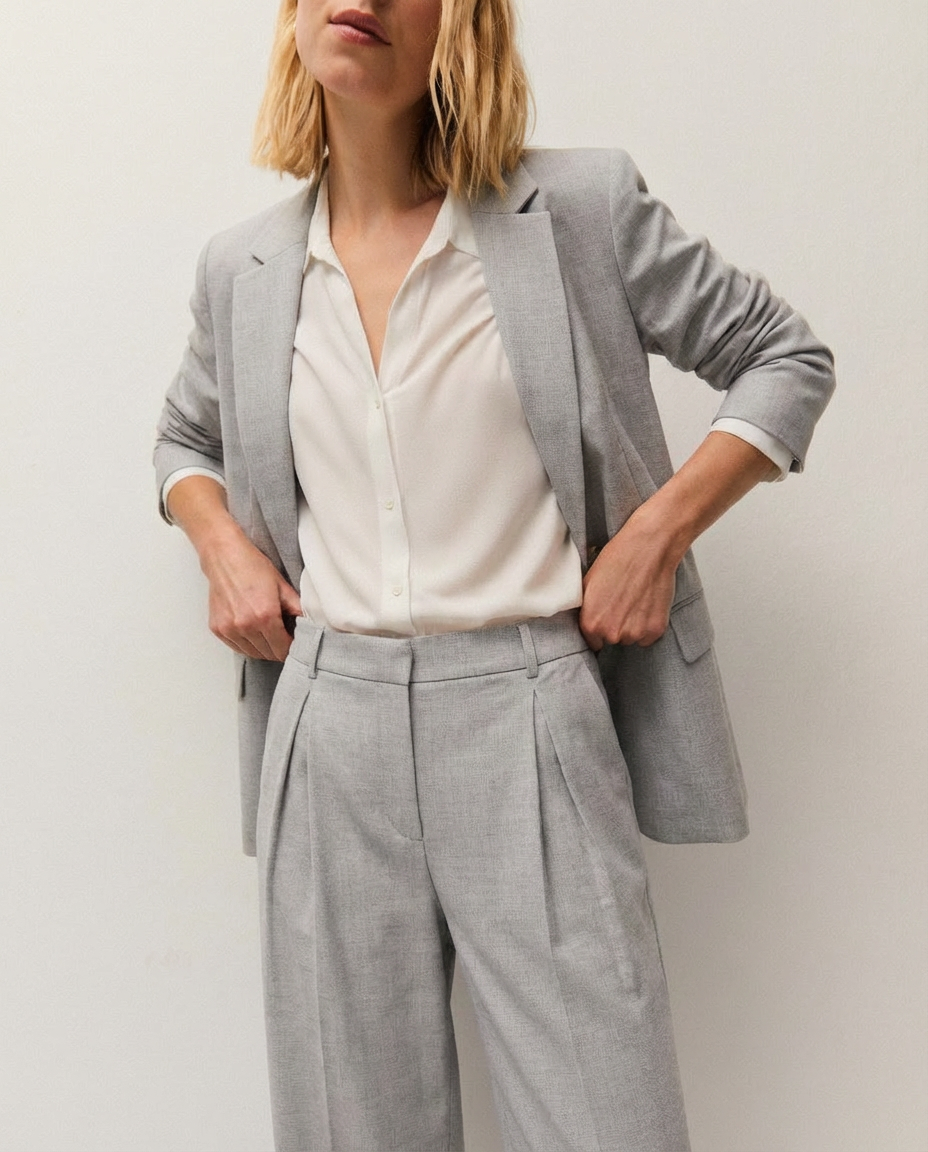 Flowy suit trousers