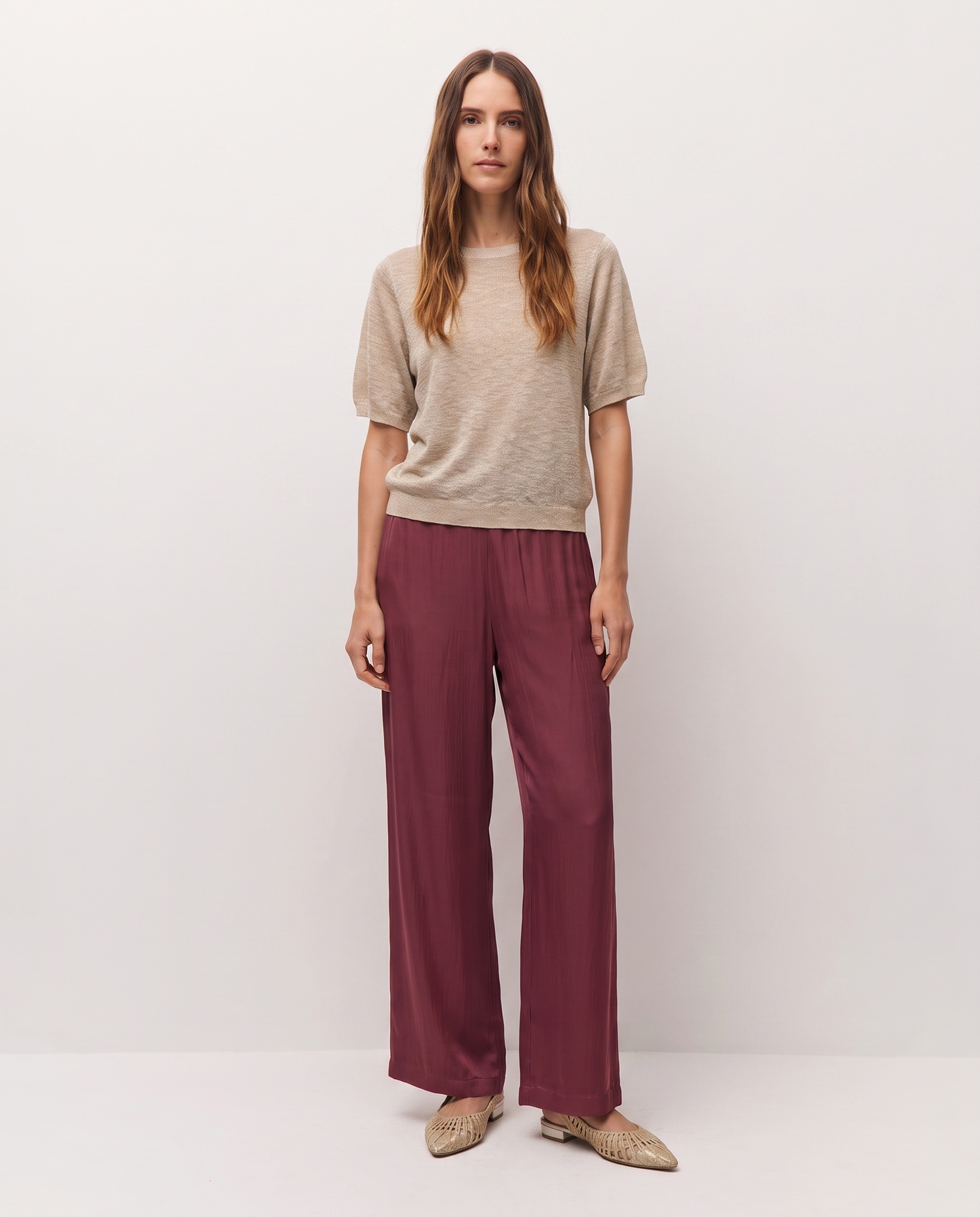 Pantalón ancho fluido