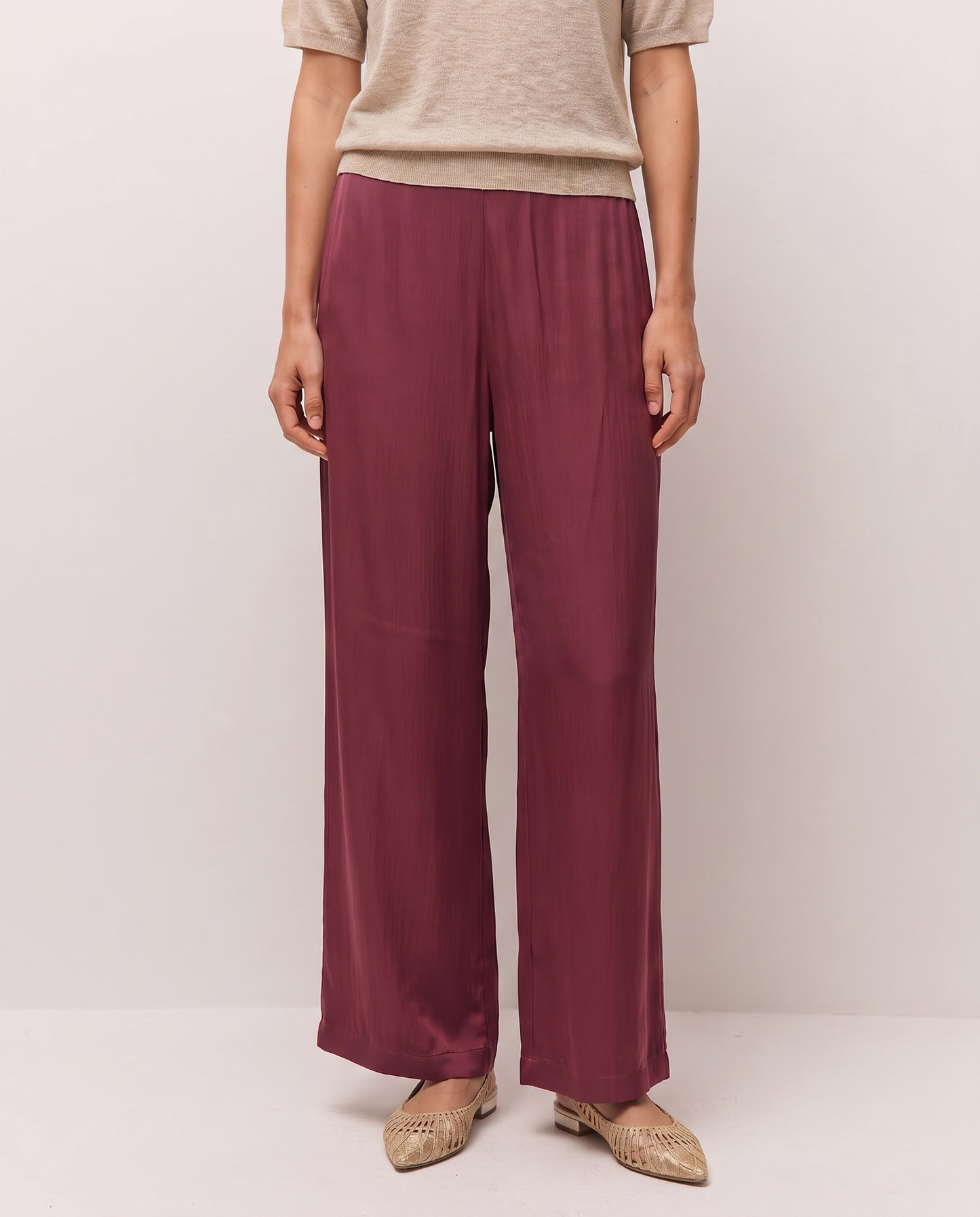 Pantalón ancho fluido