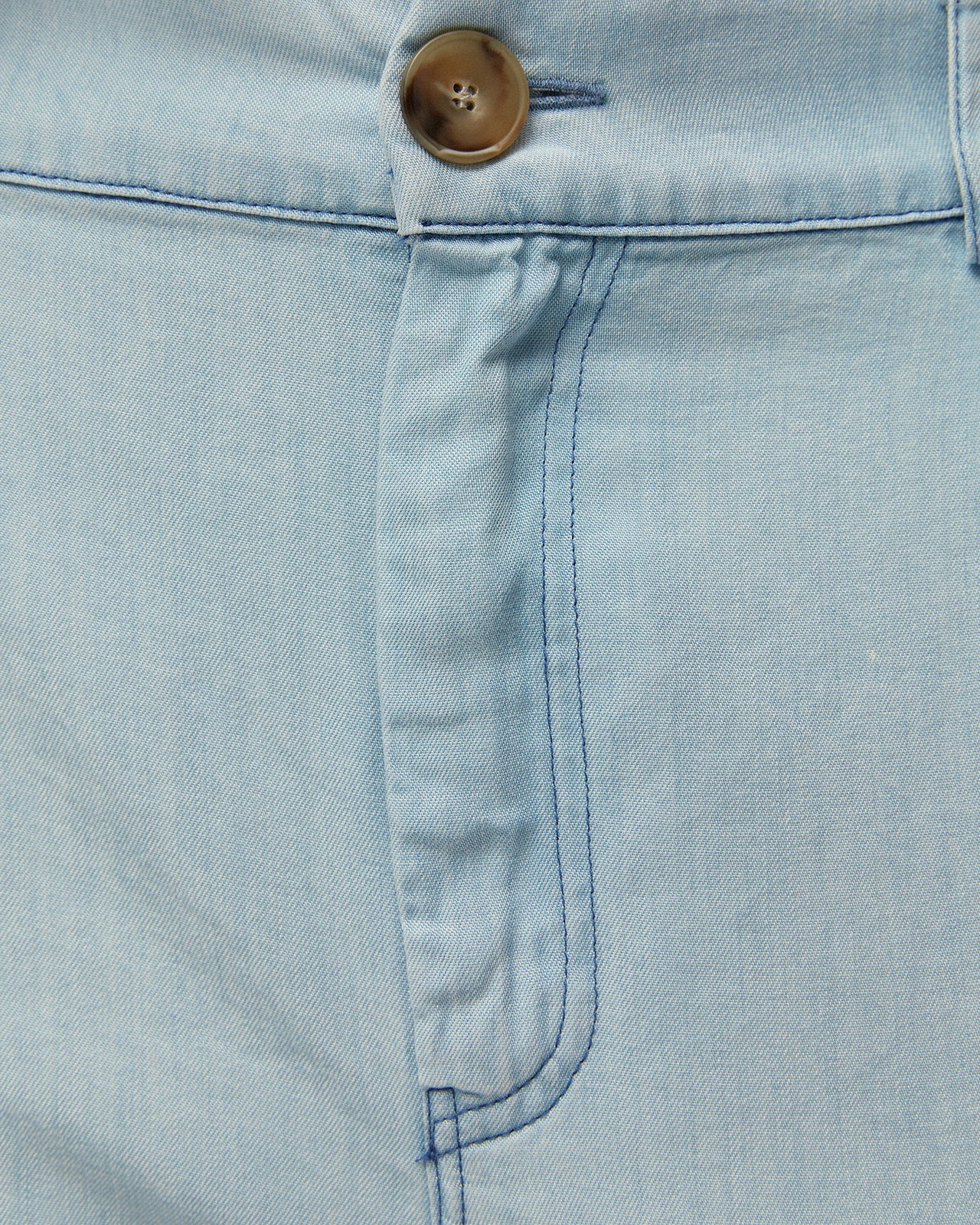 Flowy denim-effect trousers