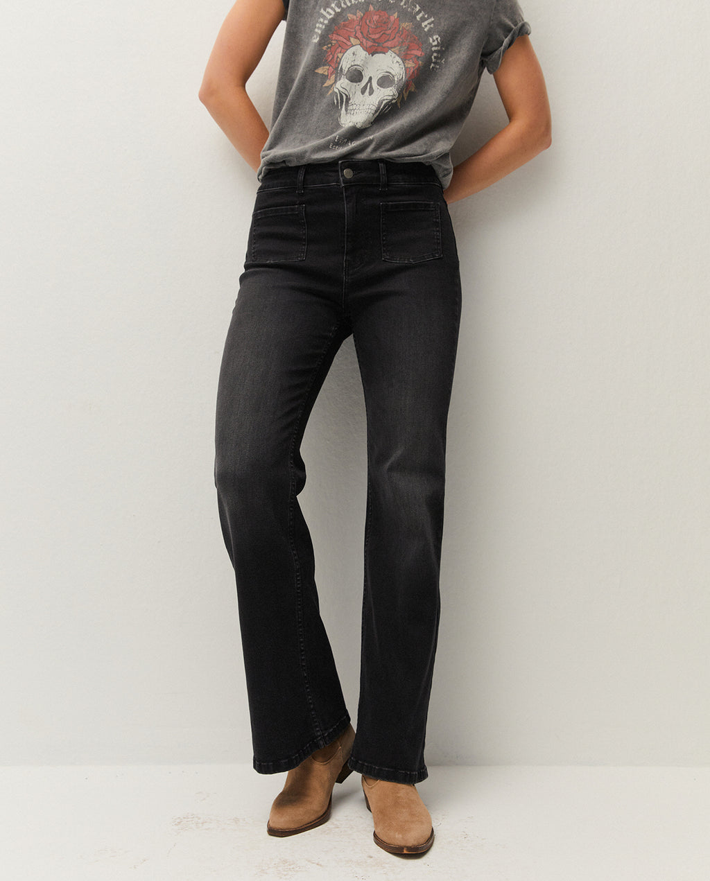 Pantalón denim bolsillos