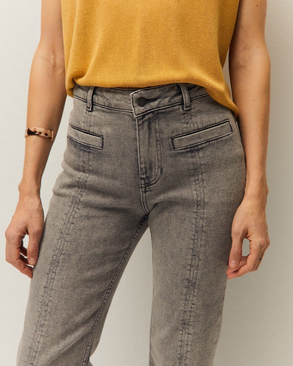 Pantalón denim nervio