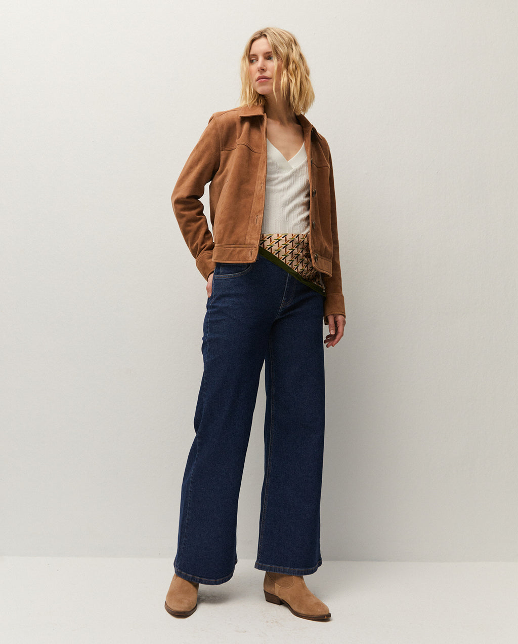 Pantalón denim índigo