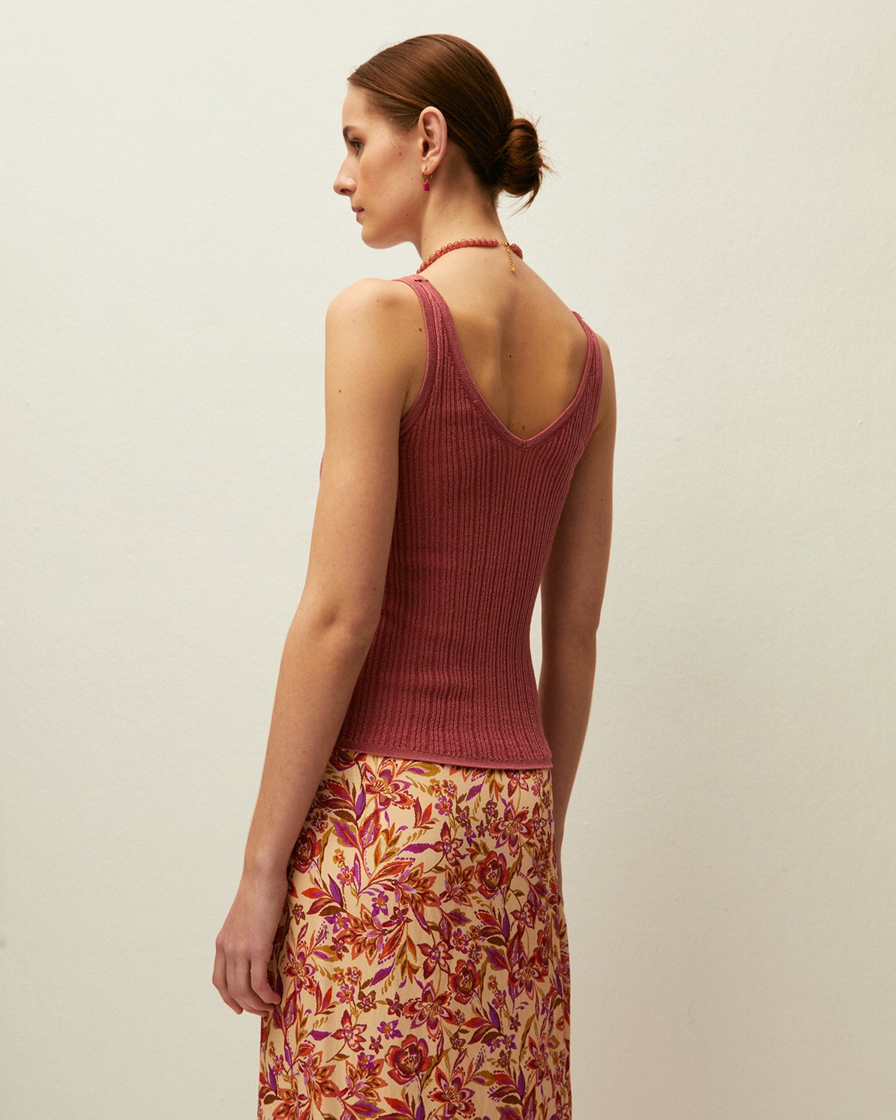 Lurex ribbed top