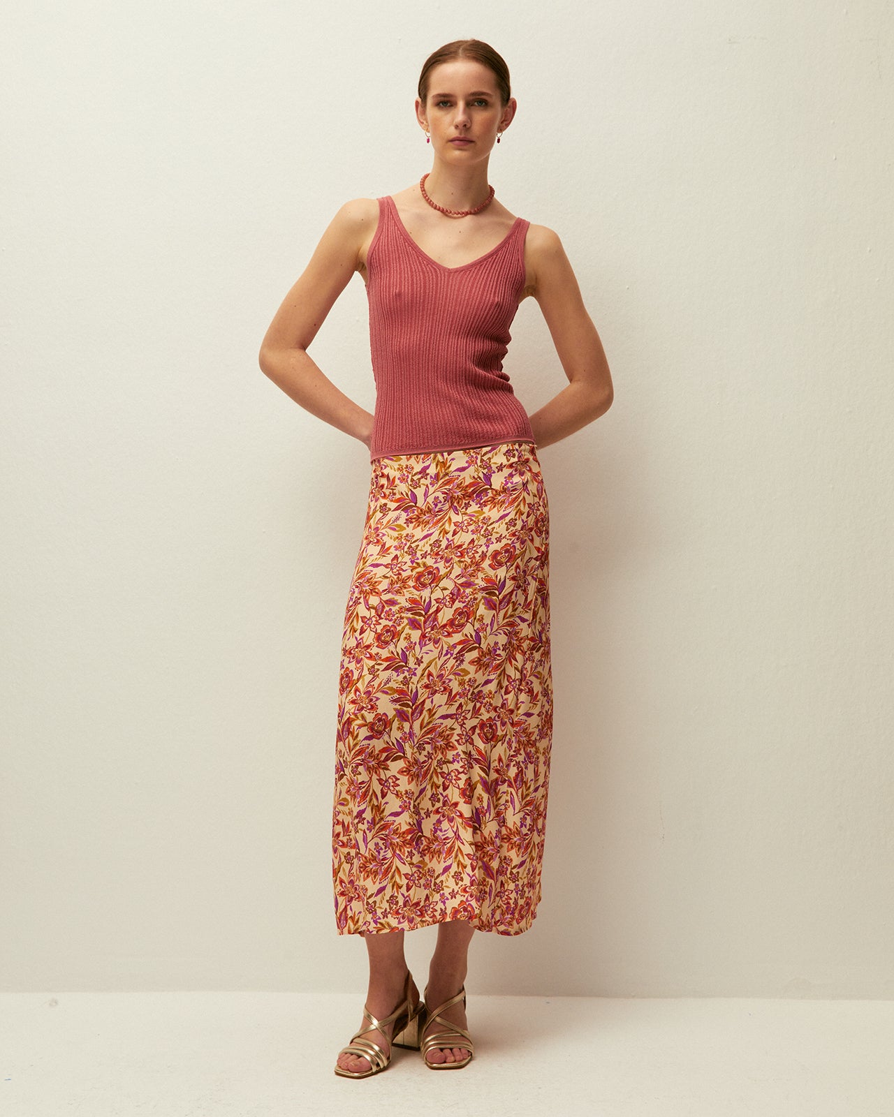 Lurex ribbed top