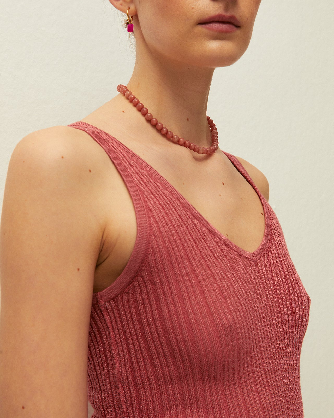 Lurex ribbed top