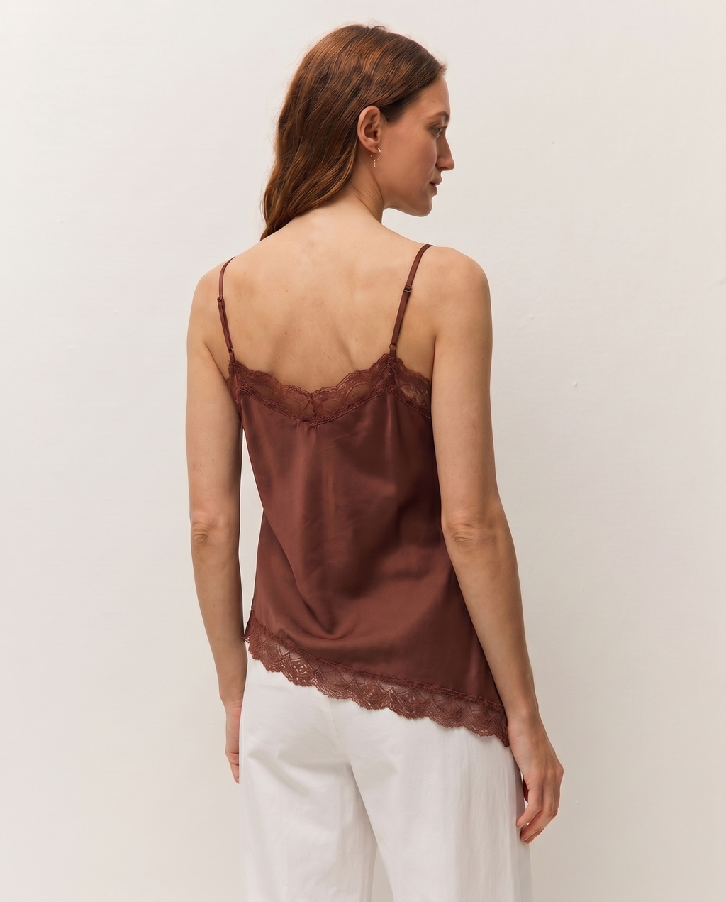 Top asimétrico lace