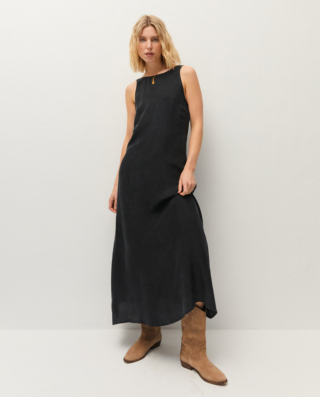 Vestido largo de tirantes