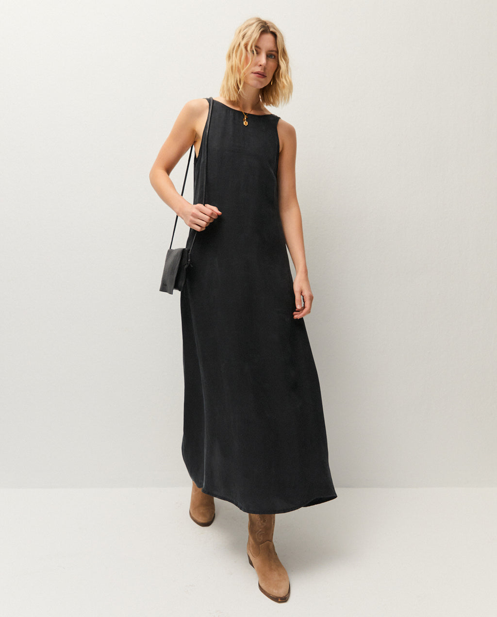 Vestido largo de tirantes