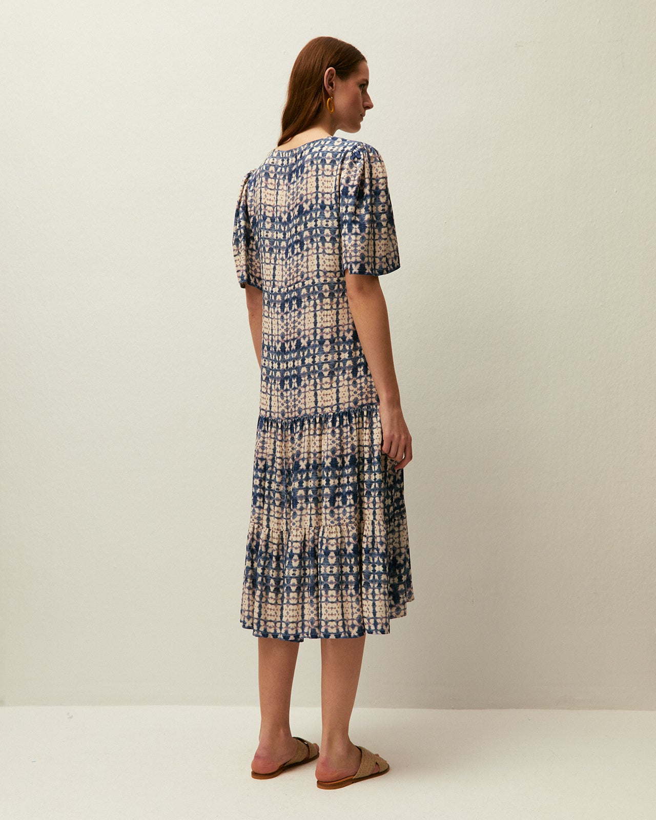 Long printed dress