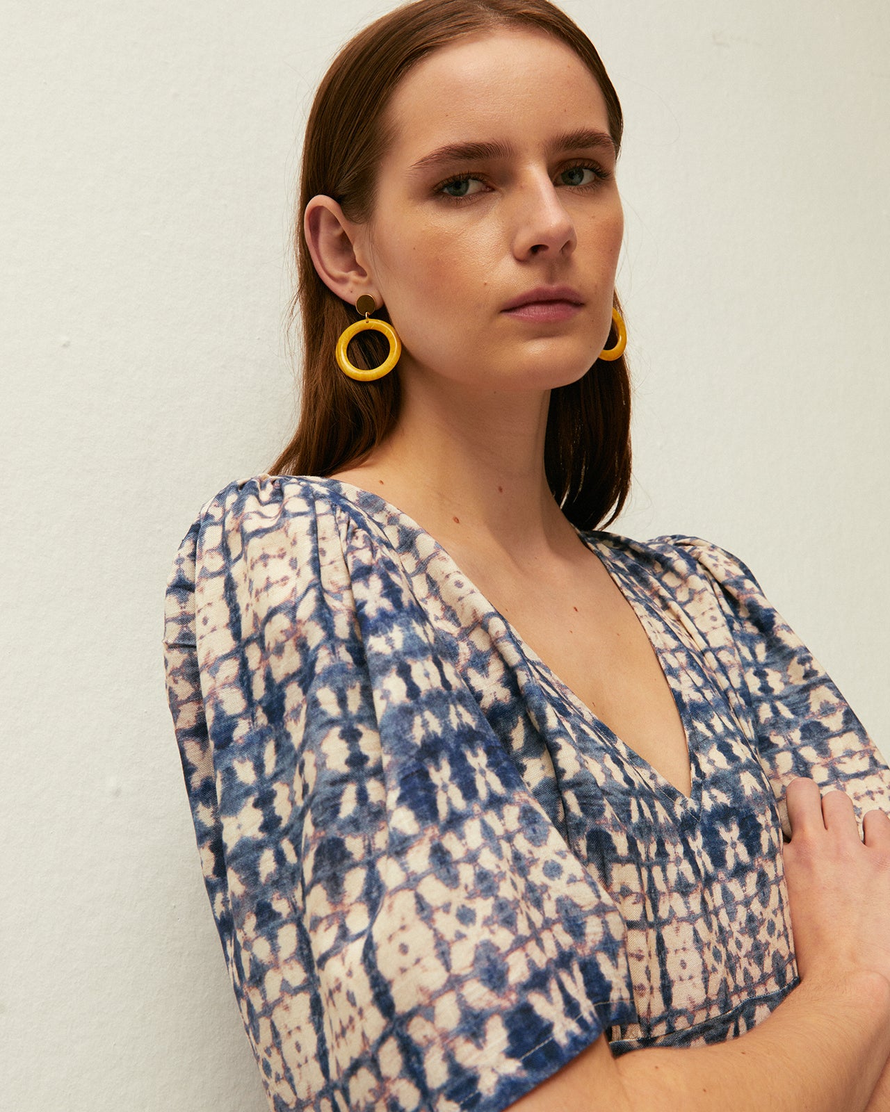 Long printed dress