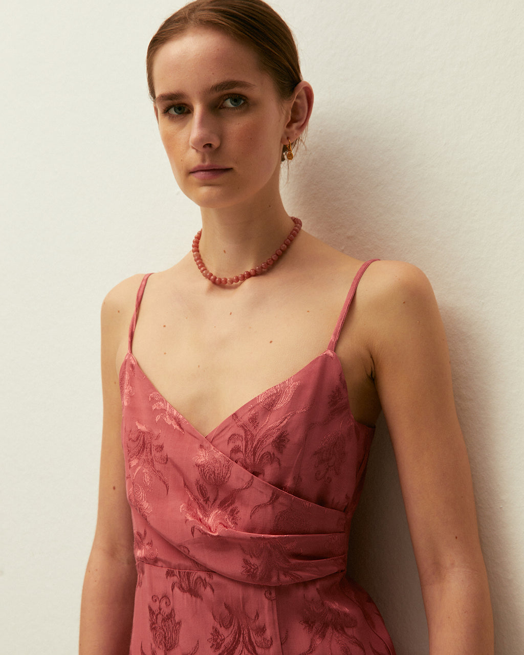 Vestido largo jacquard