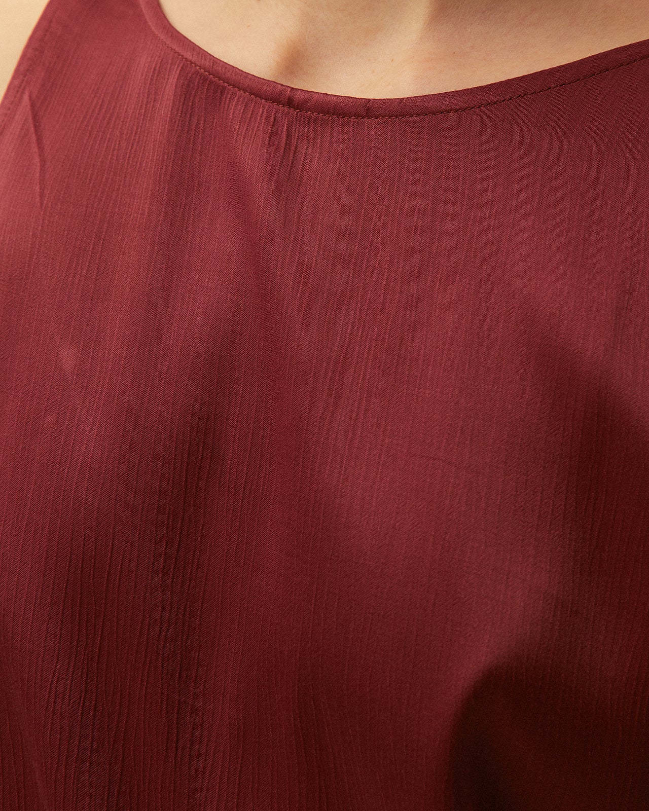 Robe longue col rond