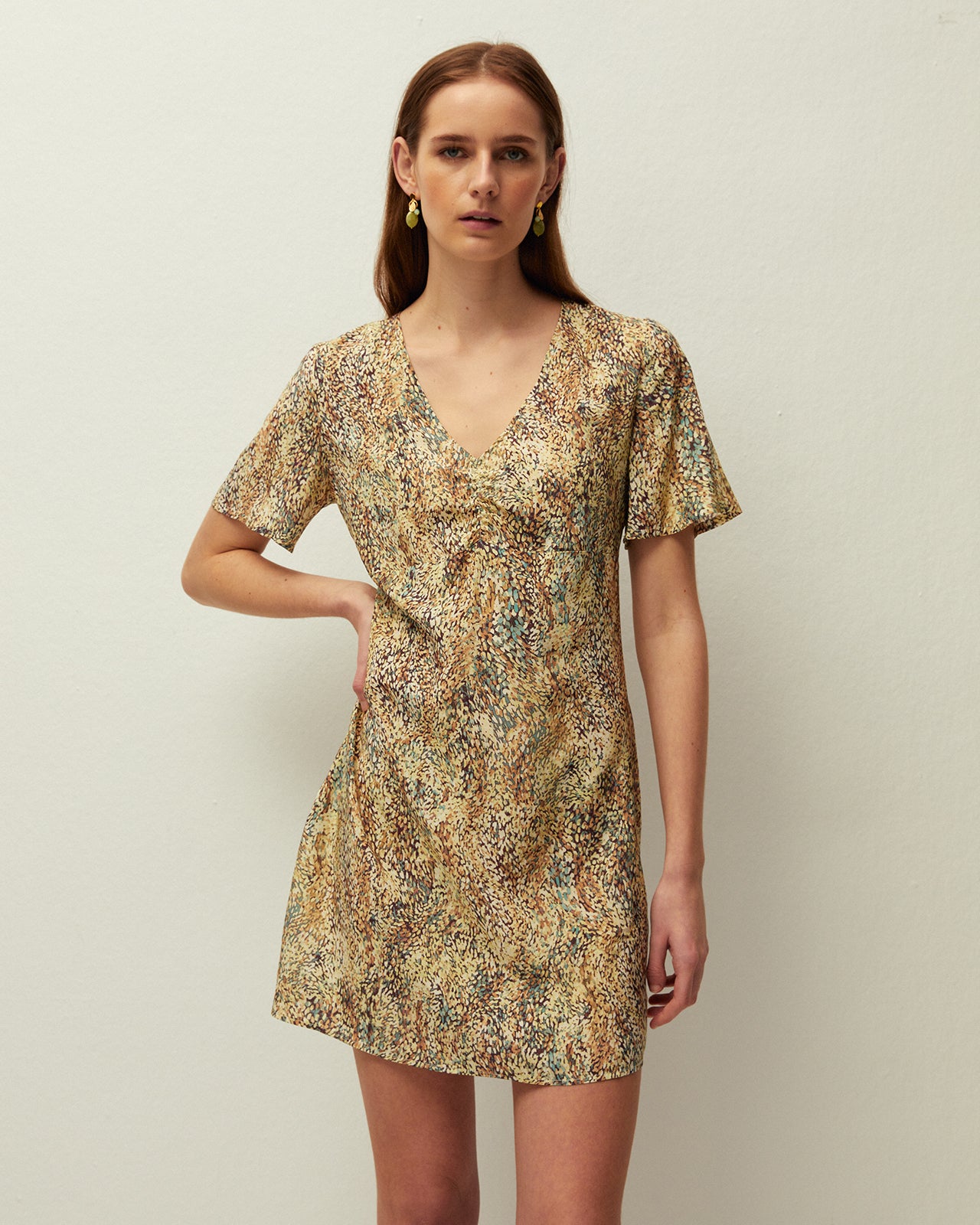 Printed short dress