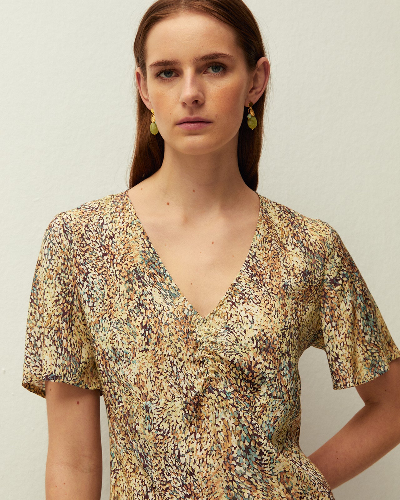 Printed short dress