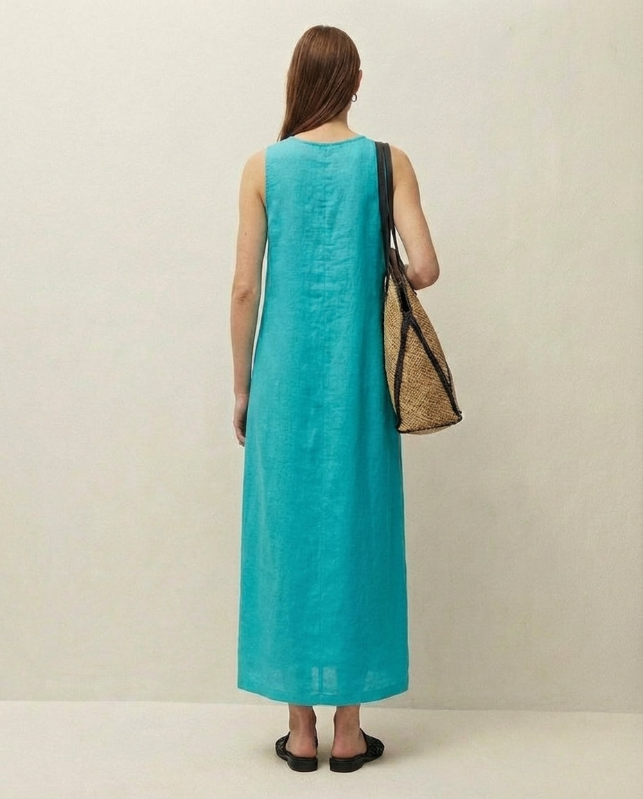 Vestido lino largo