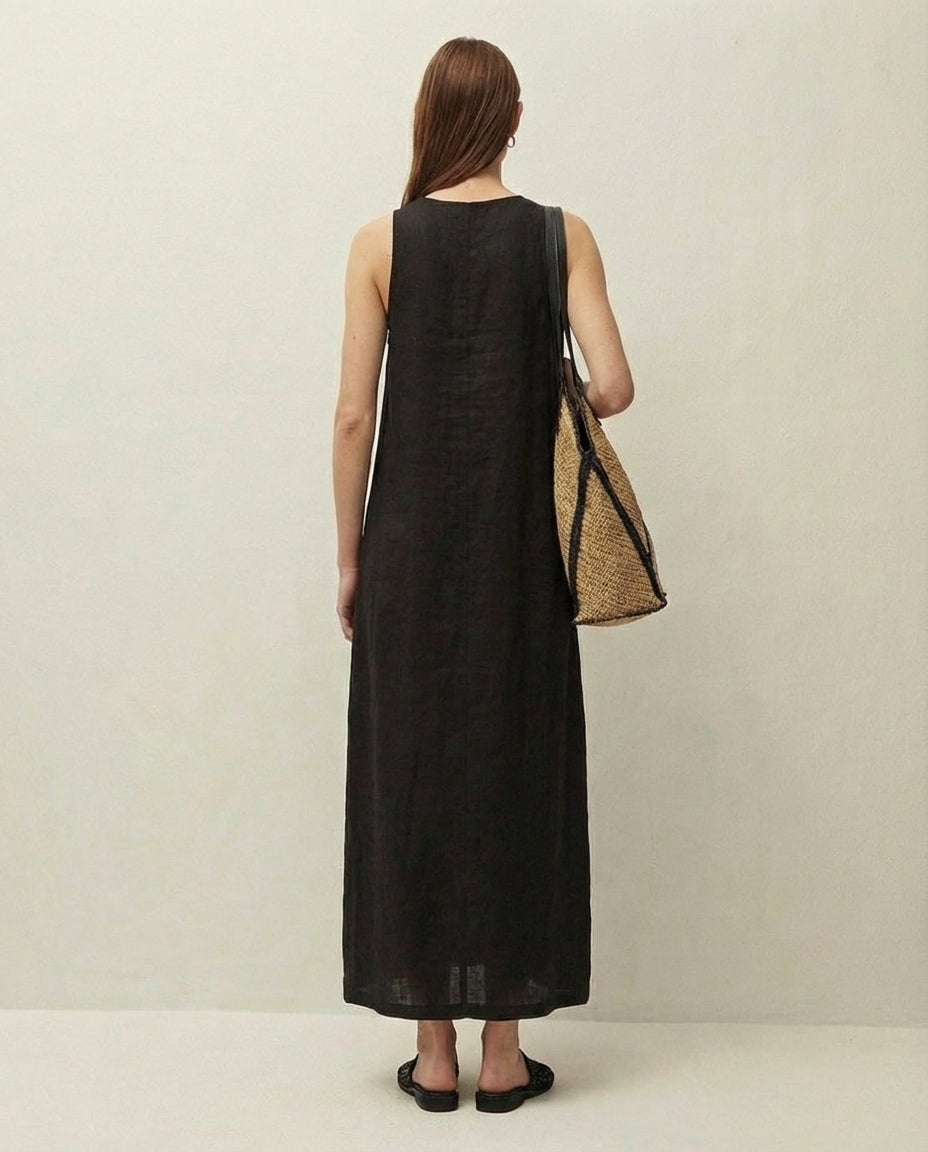 Vestido lino largo