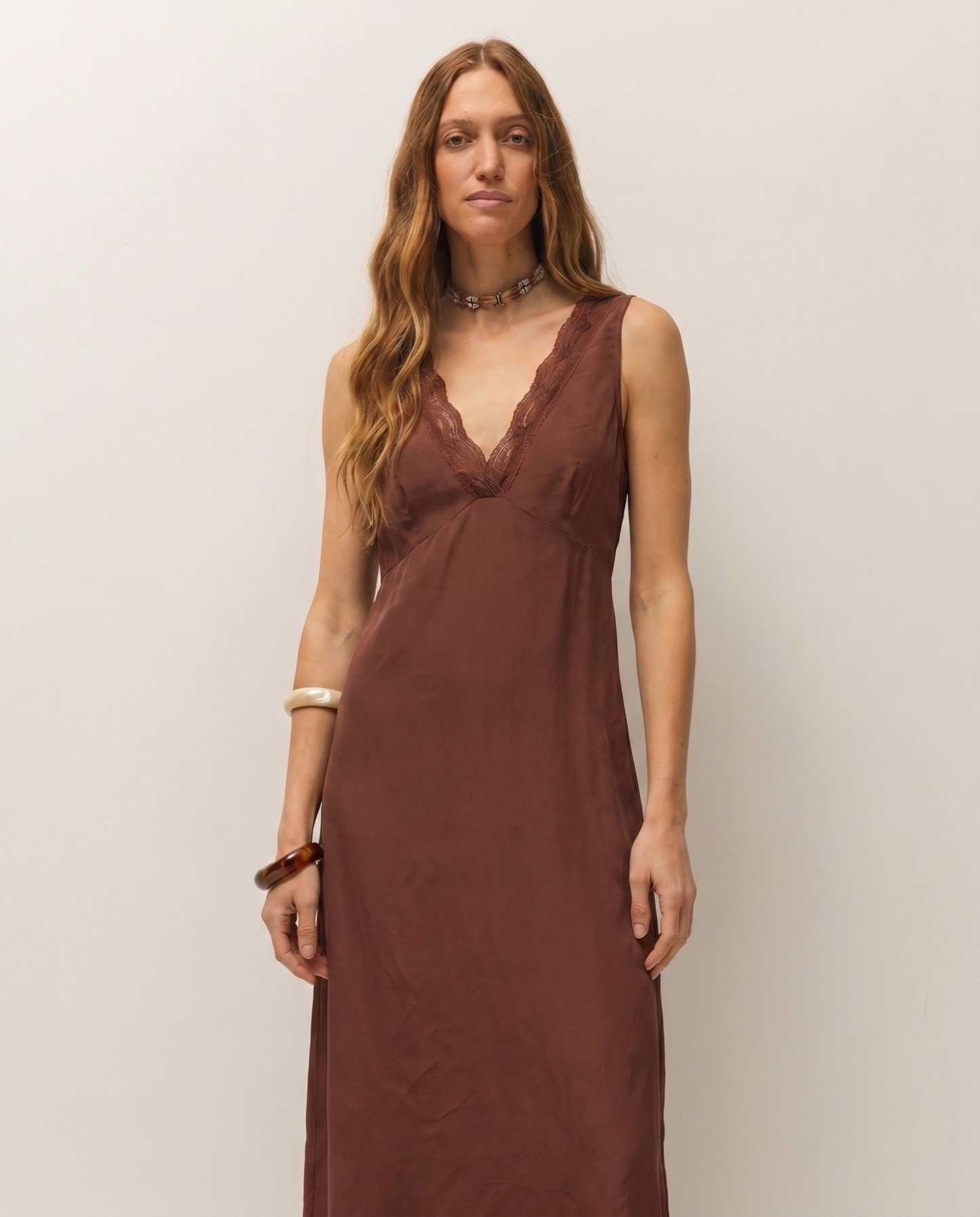 Vestido largo lace